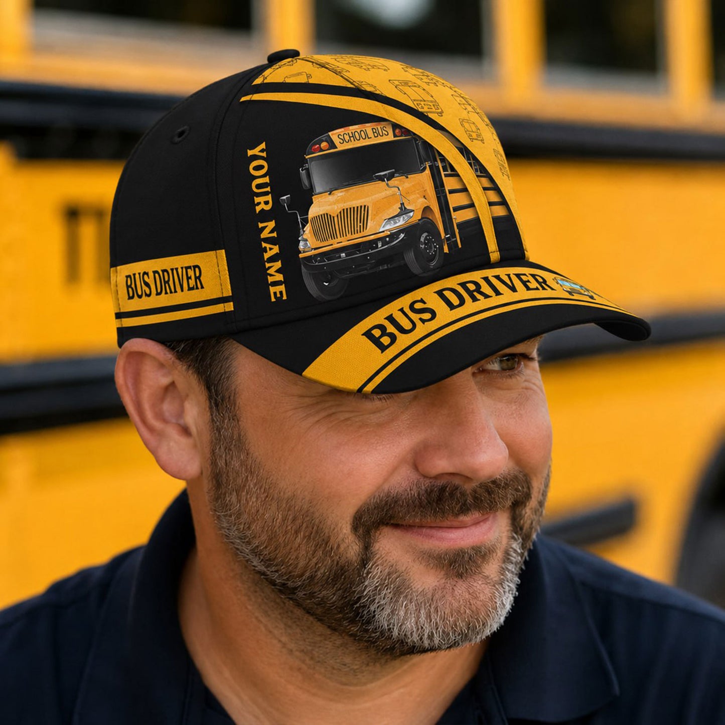Personalized School Bus Driver Classic Cap UKNT6290703