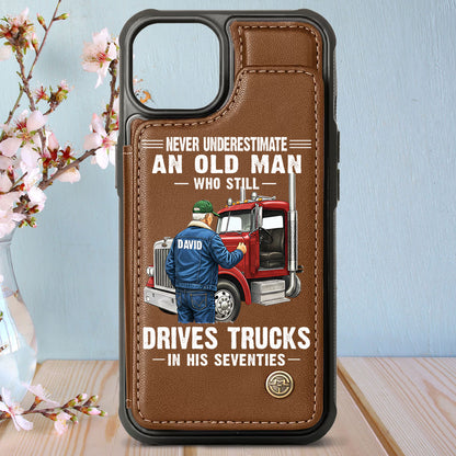 Custom Never Underestimate Drivers Trucks Flip Phone Case THHH6280204