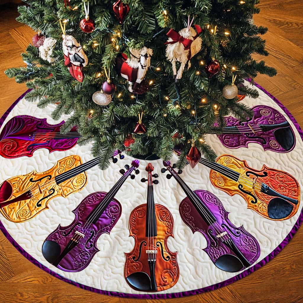Violin Christmas Tree Skirt UKHM5281004