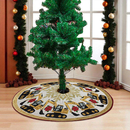 Excavator Christmas Tree Skirt NPND5231008