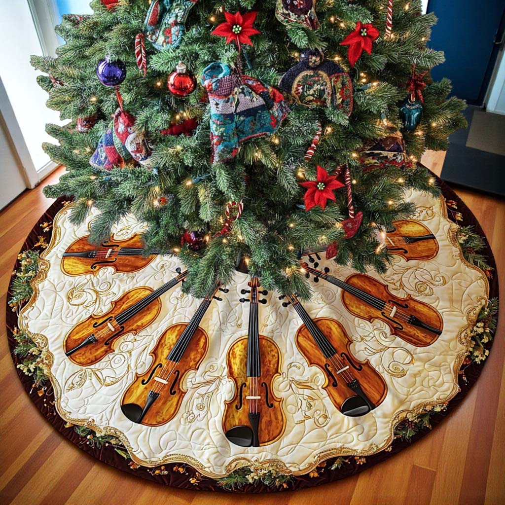 Violin Christmas Tree Skirt UKHM5271002