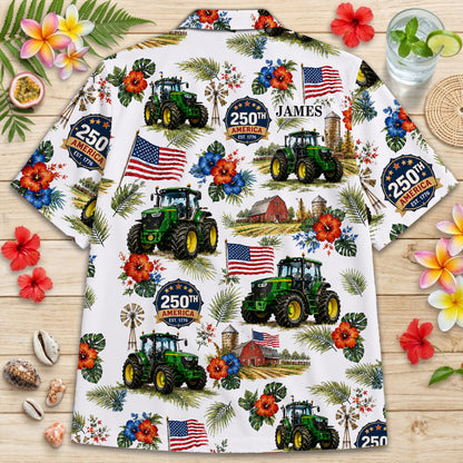 Personalized Farmer 250th Hawaiian Shirt NPND6260603