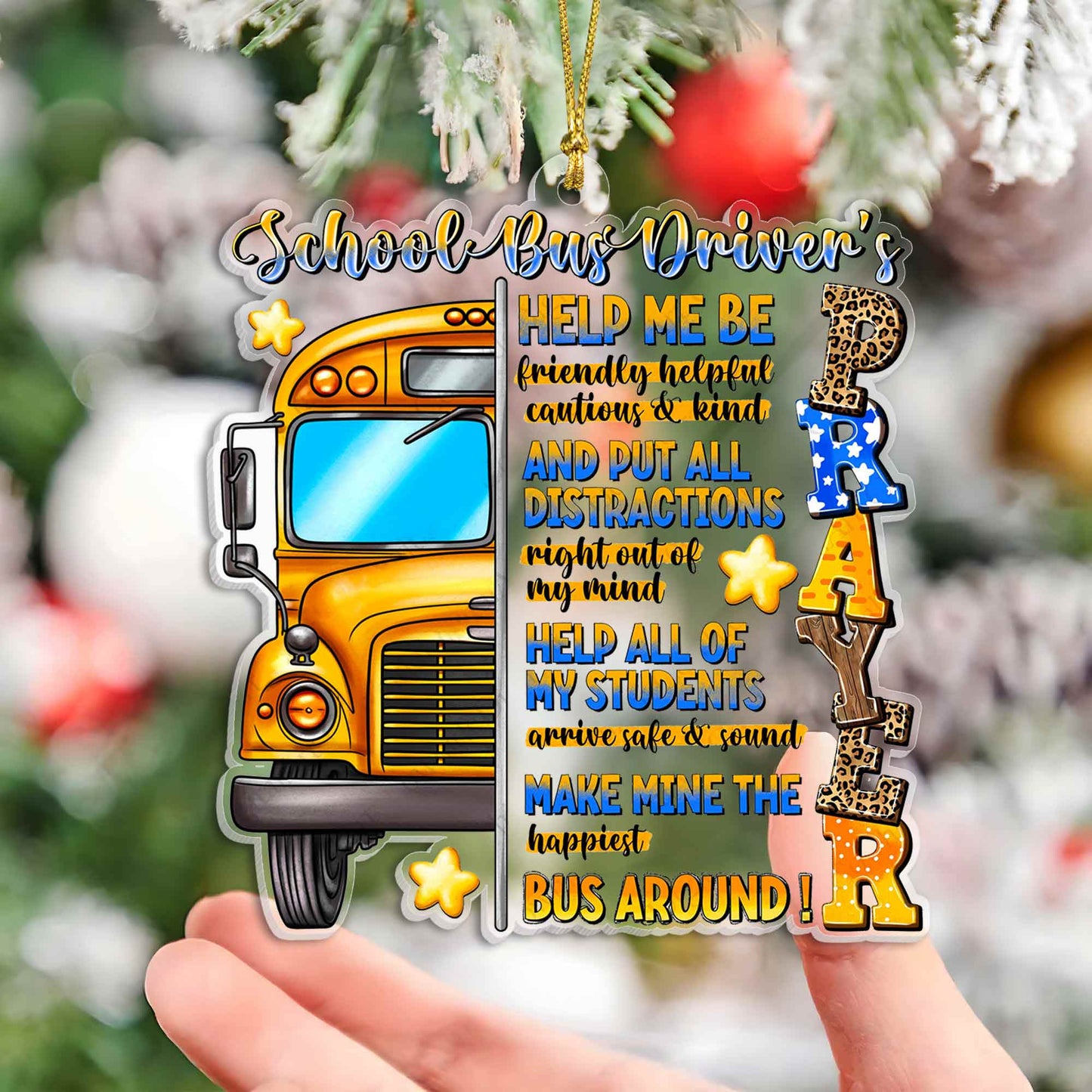 School Bus Driver Acrylic Ornament UKPY4241003