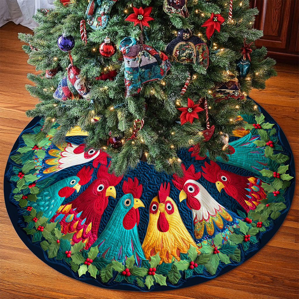 Chicken Christmas Tree Skirt QFTO5311001