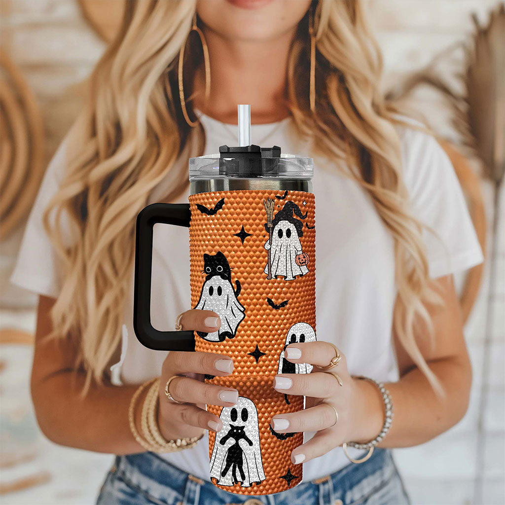 Personalized Ghost Rhinestones 40 Oz Tumbler NPON4170803