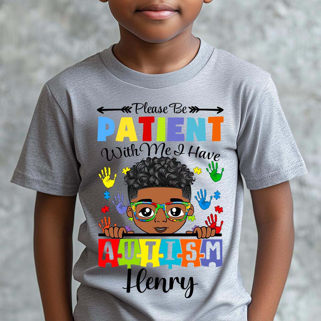 Personalized Please Be Patient I Have Autism Kid Shirt, Autistic Boys Shirt, Autism Children's, Autistic Daughter Son QFHM4310702