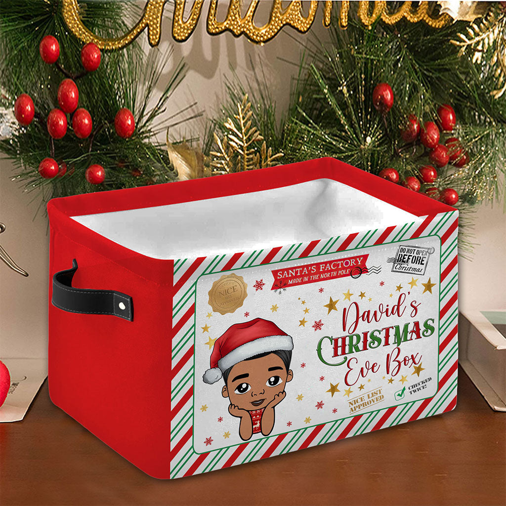 Personalised Christmas Eve Basket For Children, Christmas Basket Gift For Boys Girls QFTO4091001