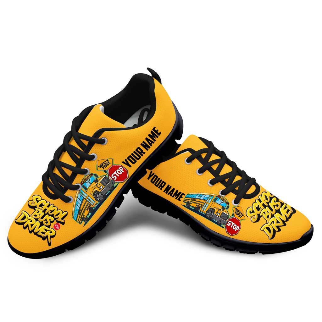 Personalized School Bus Driver Sneakers UKUU4170701