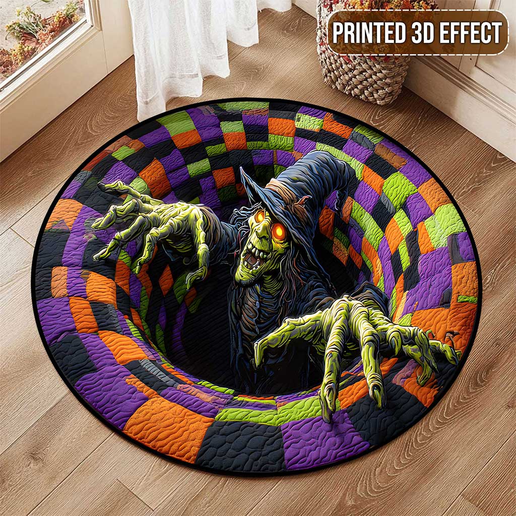 Witch Halloween 3D Printed Rug, Halloween Home Decor UKTZ5150903