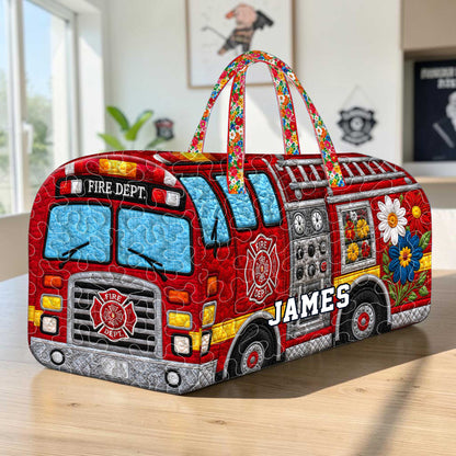 Custom Firefighter Quilted Duffle Bag THUU6050601