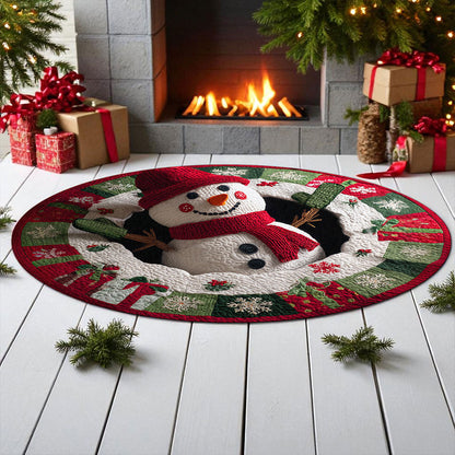 Christmas Optical Illusion Rug, Santa Claus 3D Effect Rug QFTZ5021007
