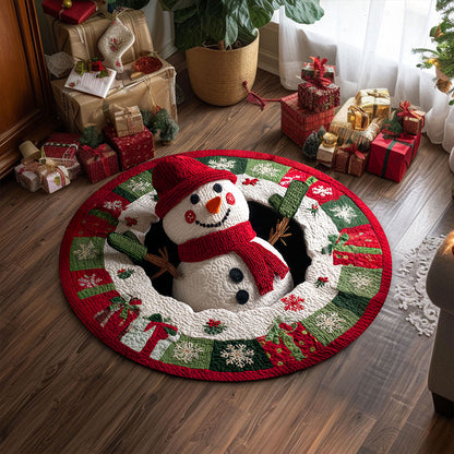 Christmas Optical Illusion Rug, Santa Claus 3D Effect Rug QFTZ5021007