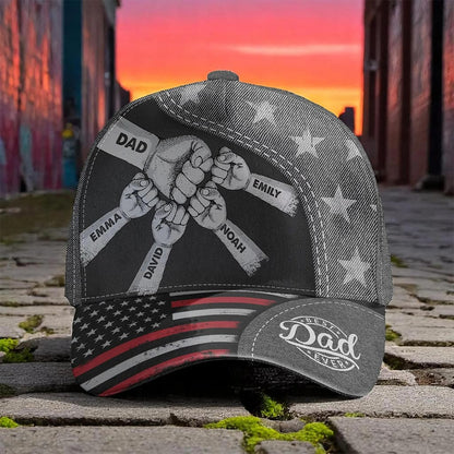 Personalized Fist Bump Daddy Classic Cap, Father's Day Gift For Dad UKHA6210404