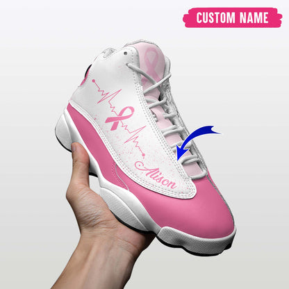 Custom Name Breast cancer Shoes UKHA3210801