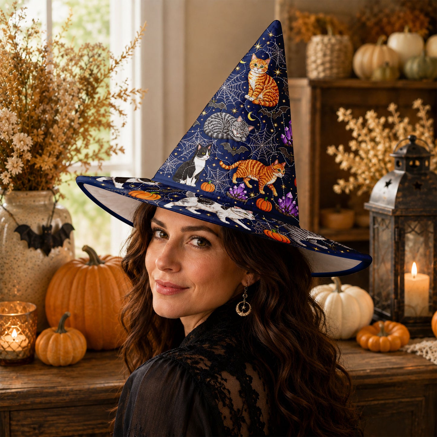 Halloween Cat Witch Hat NPND6140801