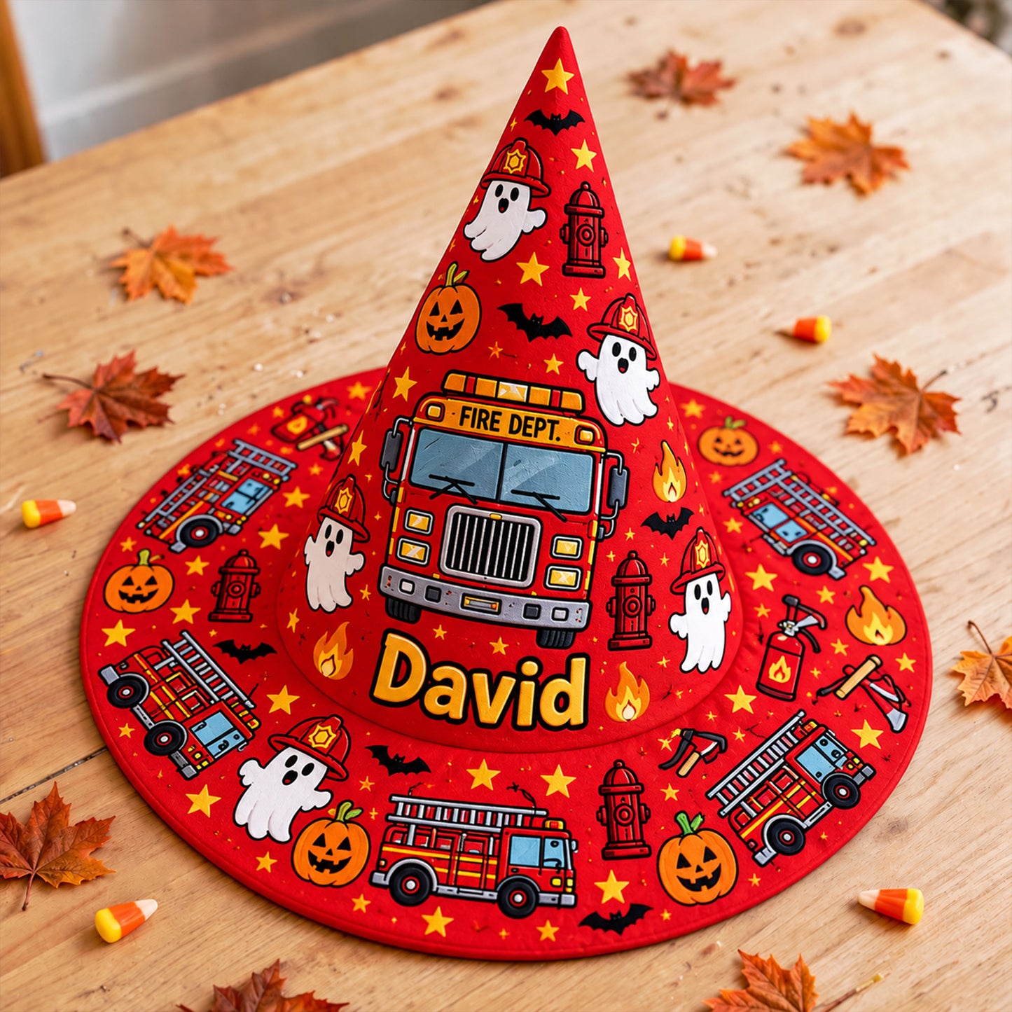 Personalized Firefighter Witch Hat UKND6040911