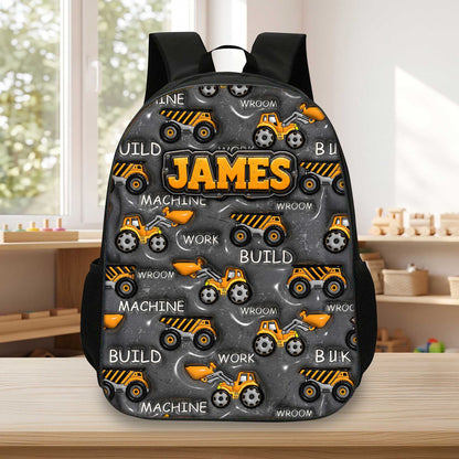Personalized Inflat Construction Vehicles Backpack NPHA6030701