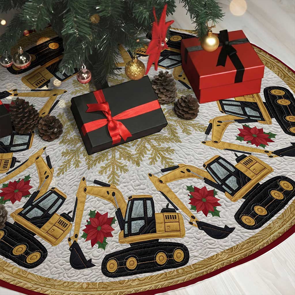 Excavator Christmas Tree Skirt NPND5231008