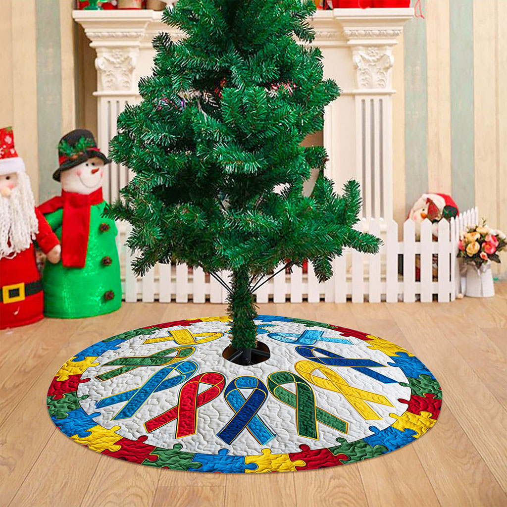 Autism Awareness Christmas Tree Skirt QFNT5251002