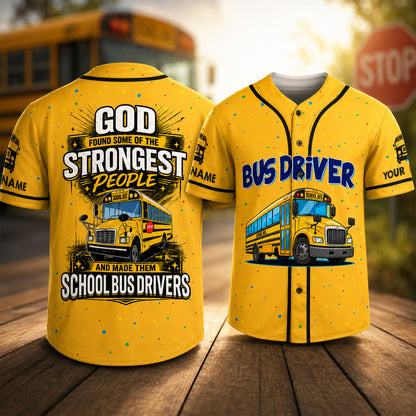 Personalized School Bus Driver Baseball Jersey UKND6300605