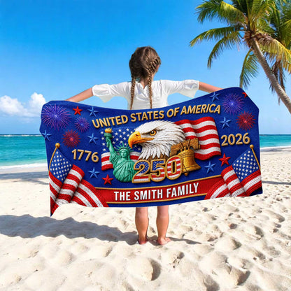 Custom 250th Beach Towel THHA6030602