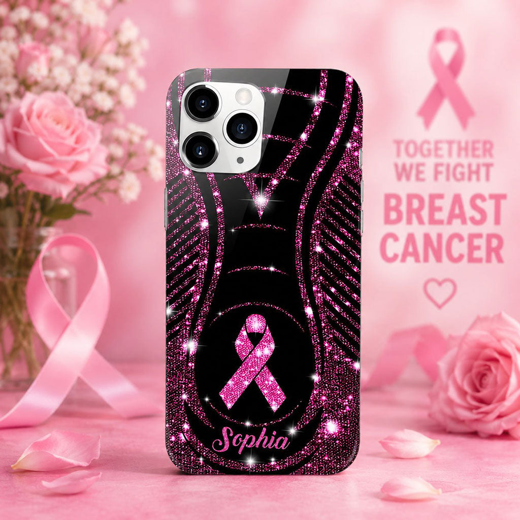 Custom Name Breast Cancer Awareness Phone Case UKHA4260303