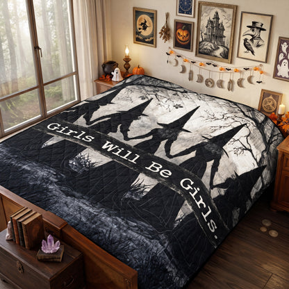 Girls will be girls Quilt Blanket NPPY6070801