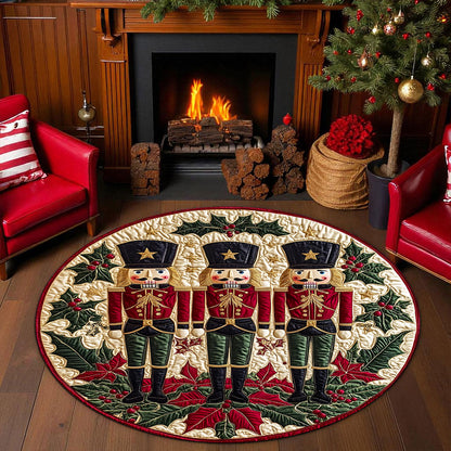 Nutcracker Round Mat, Christmas Round Rug UKNT5231005