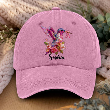 Women's Pink Ribbon Denim Hat QFHM5180805