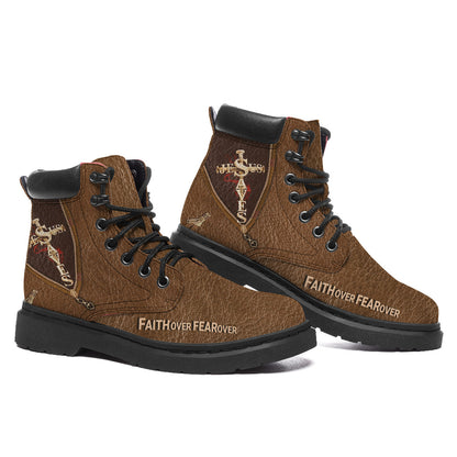 Jesus Faith Over Fear Boots QFUU3120609