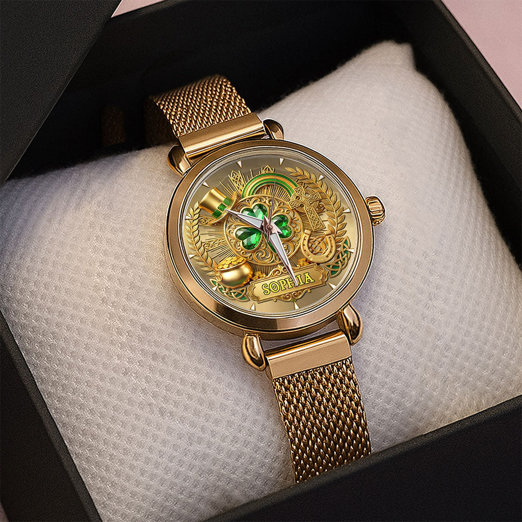 Custom Leaf Patrick Mesh Strap Quartz Watch THNT6130103