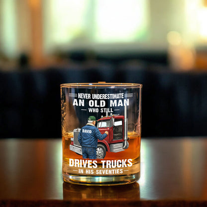 Custom Never Underestimate Drivers Trucks Decanter Set THHH6020301