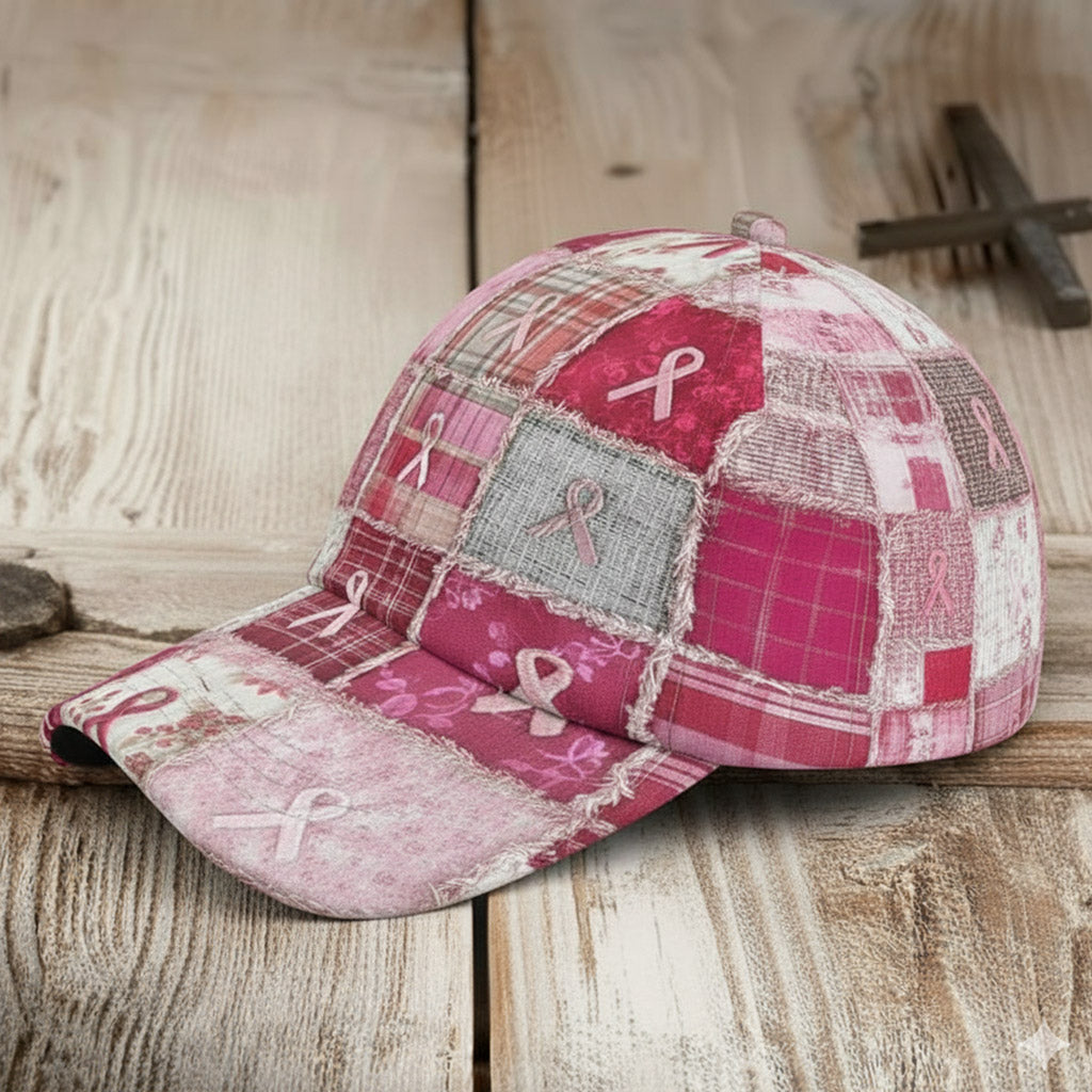 Breast Cancer Patchwork Cap QFNT5131001
