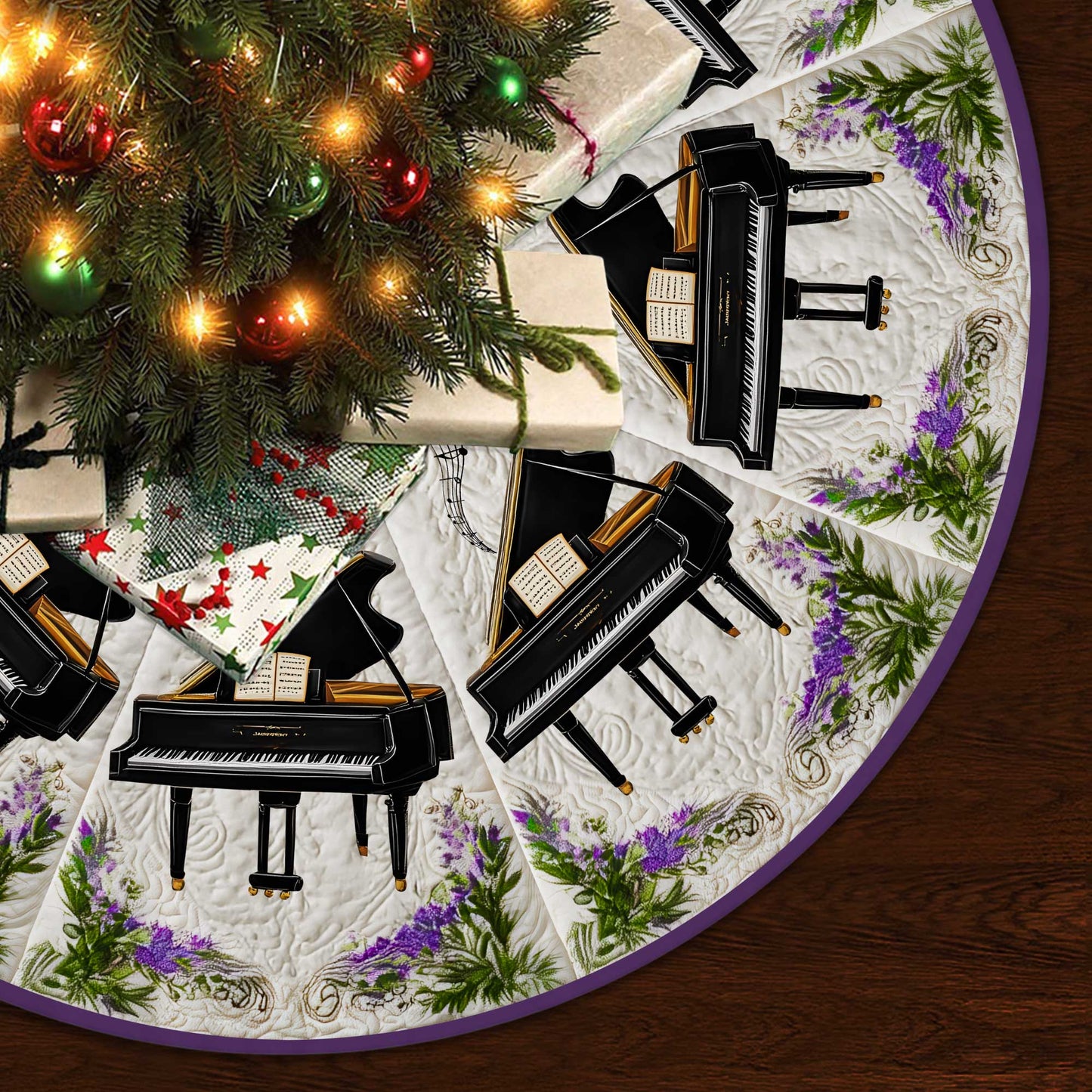 Piano Christmas Tree Skirt QFHA5291002