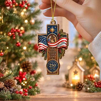 Custom Nativity Christmas Wood Ornament UKUU6160904