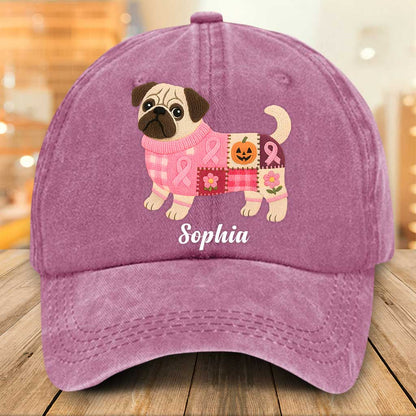Personalized Dog Breast Cancer Dnim Hat UKTZ5280801