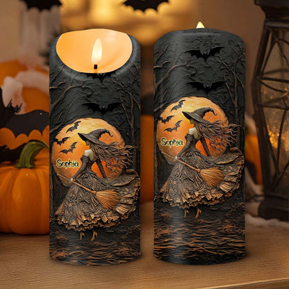 Custom Witch Halloween Led Candle UKTD5220802