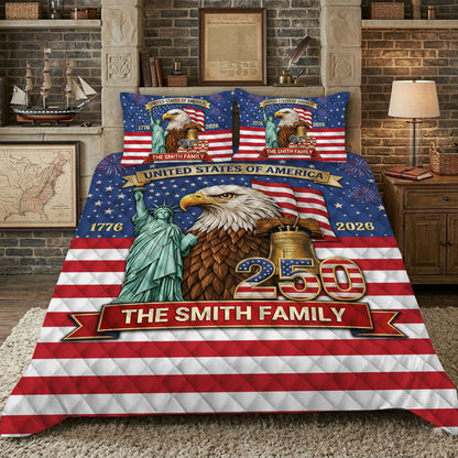 Personalized 250th Anniversary Bedding Set NPND6130401
