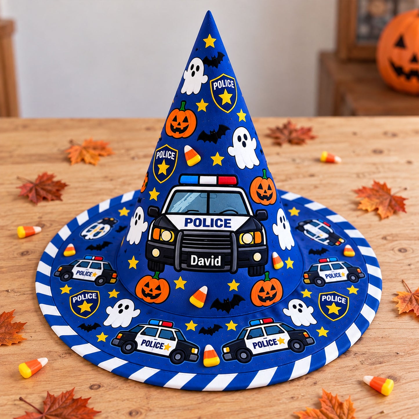 Personalized Police Witch Hat UKND6040910