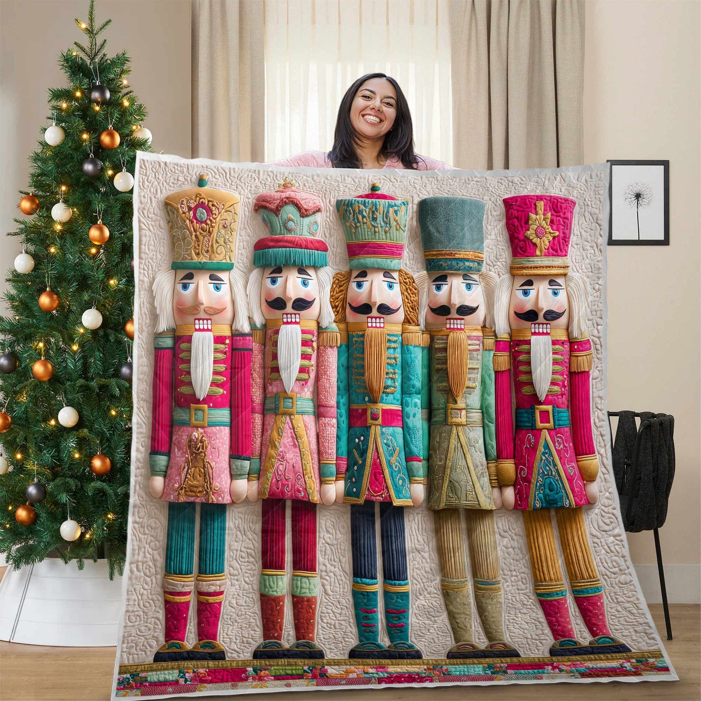 Christmas Nutcracker Quilt Blanket QFPY5101101