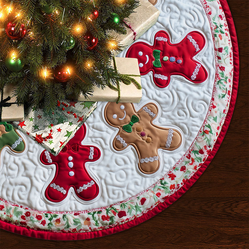 Personalized Christmas Gingerbread Tree Skirt QFTO5281003