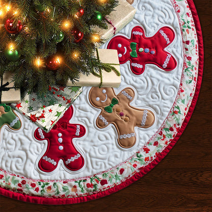 Personalized Christmas Gingerbread Tree Skirt QFTO5281003