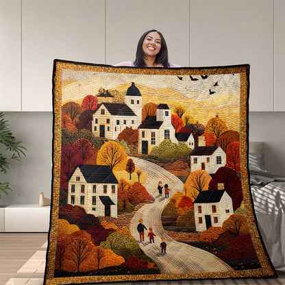 Fall Town Quilt Blanket NPND5210801