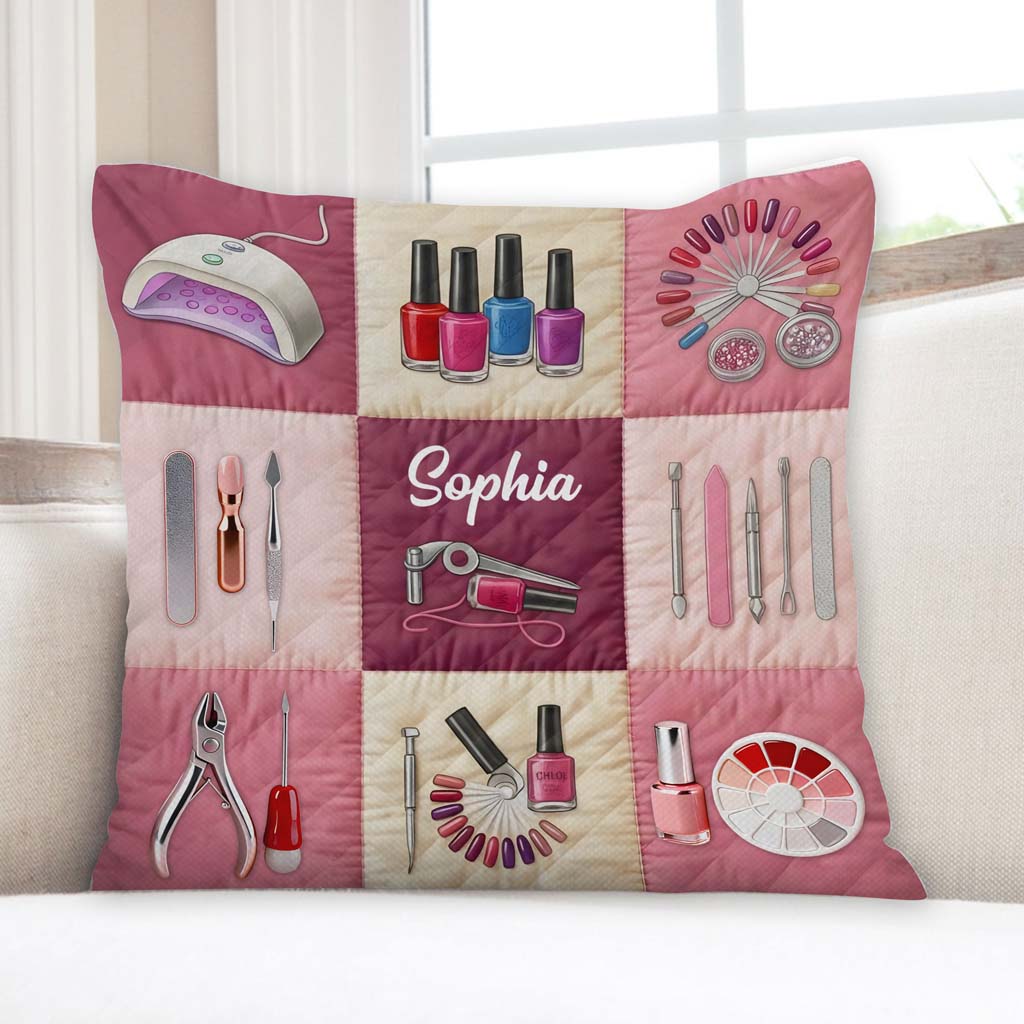 Custom Nail Linen Pillow THTD6200105