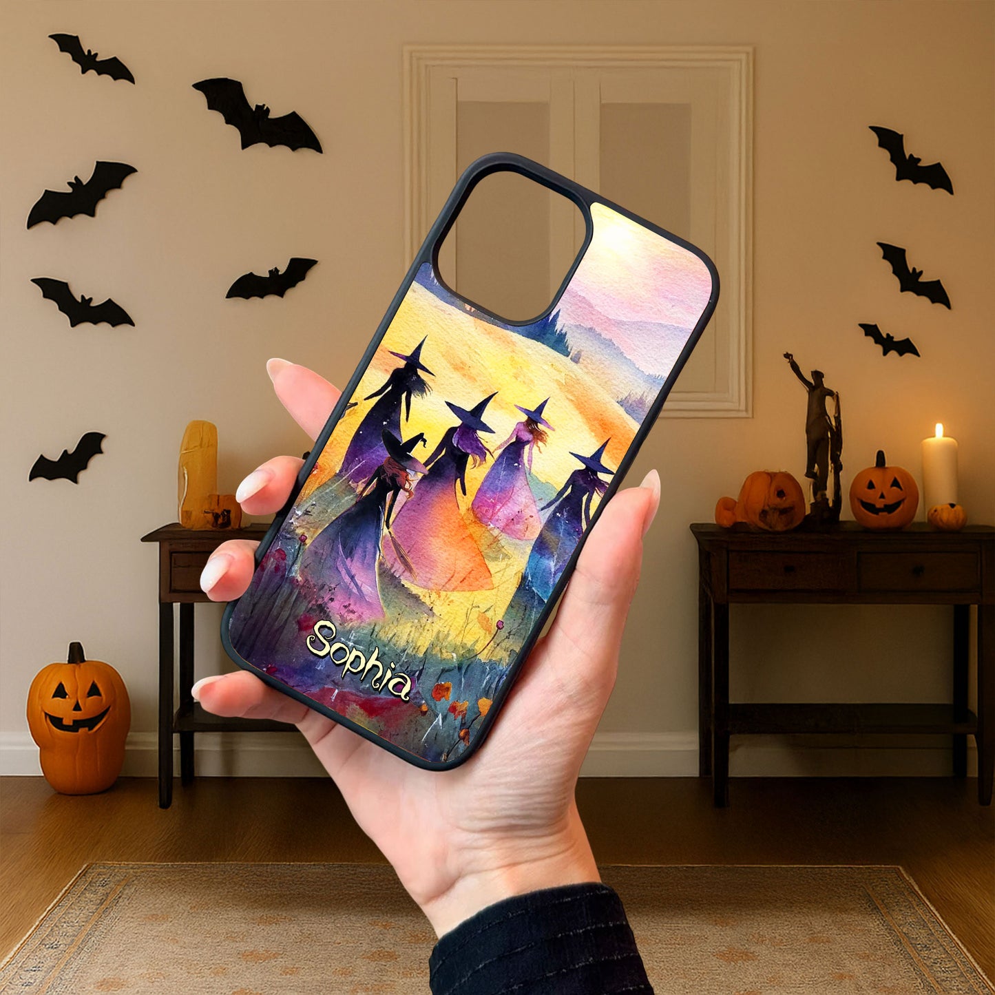 Custom Halloween Witch Art Phone Case UKHH5120902
