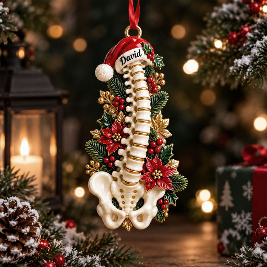 Personalized Chiropractor Christmas Ornament, Spine Spine Keepsake NPND6100760