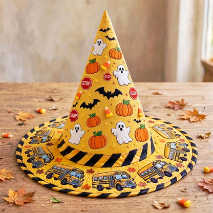 Personalized School Bus Driver Witch Hat NPND6240801