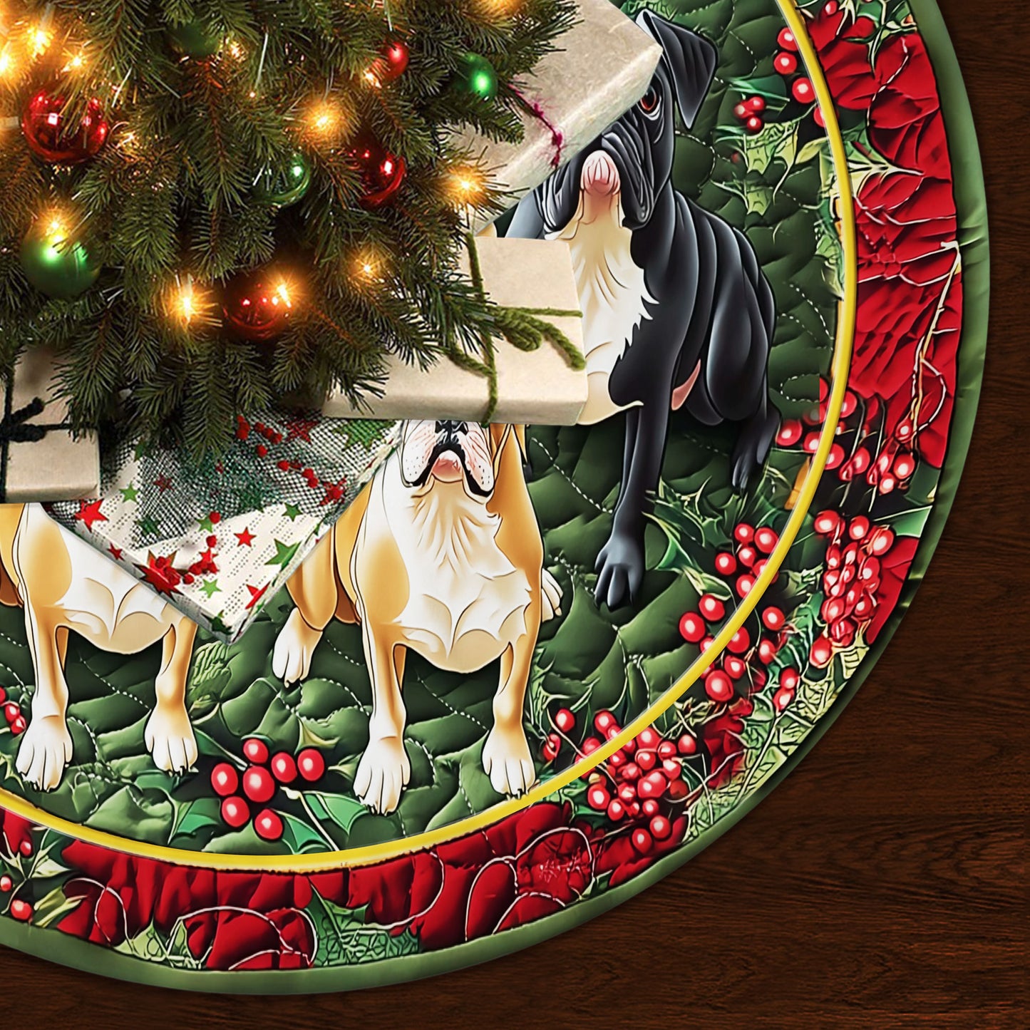 French Bulldog Christmas Tree Skirt UKHH5201001