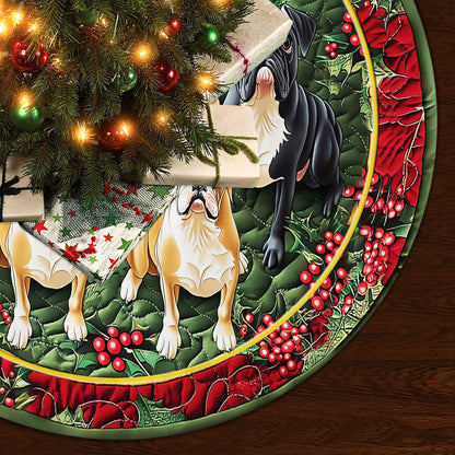 French Bulldog Christmas Tree Skirt UKHH5201001