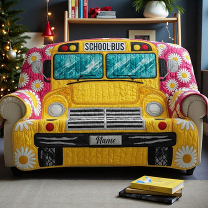 School Bus Quilt Sofa Cover QFTO5291001